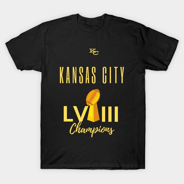 Kansas City LVIII Championship Tee T-Shirt by Buy Rite Merch